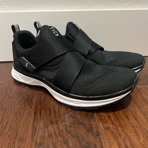 Black Tiem cycling shoes.